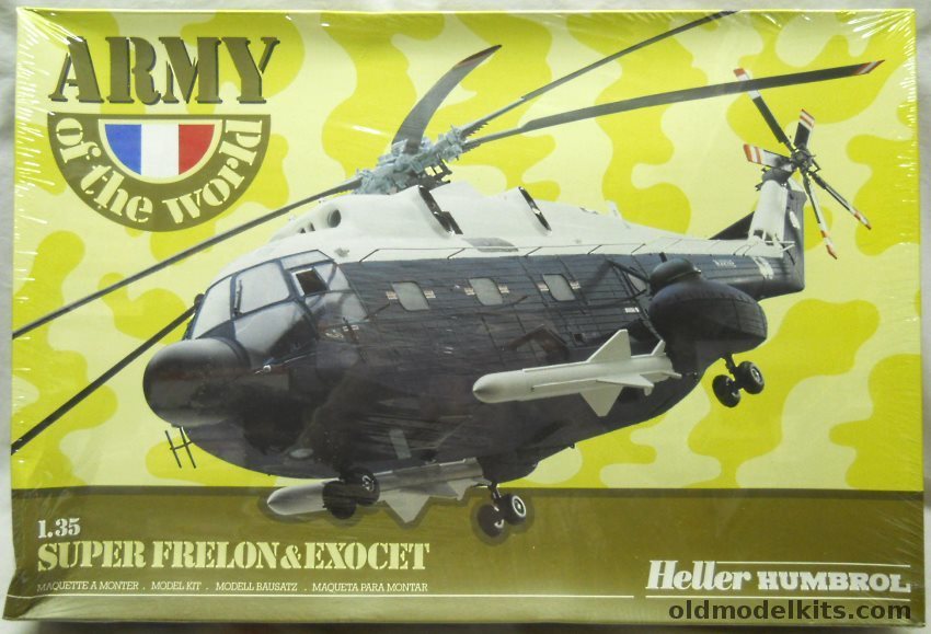 Heller 1/35 Super Frelon SA-321 and Exocet - Israeli / French Navy or Air Force, 81196 plastic model kit